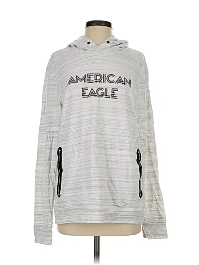 Pre-owned American Eagle Outfitters Pullover Hoodie In Gray