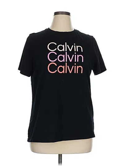 Pre-owned Calvin Klein Performance Short Sleeve T-shirt In Black