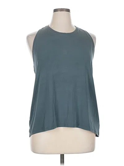 Pre-owned Athleta Sleeveless T-shirt In Blue