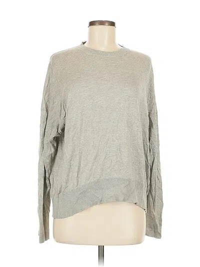Pre-owned Zadig & Voltaire Long Sleeve Top Gray Crew Neck Tops