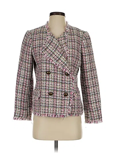 Pre-owned Ann Taylor Blazer Jacket In Pink