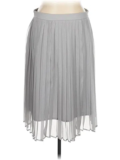 Pre-owned Ann Taylor Factory Formal Skirt In Gray