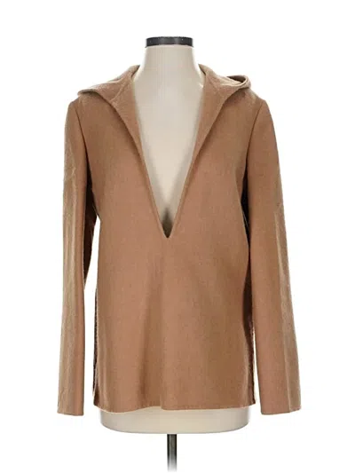 Pre-owned Carlisle Wool Cardigan Sweater In Brown