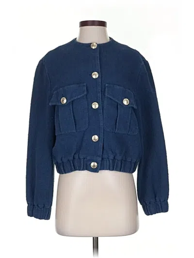 Pre-owned Maje Cardigan Sweater In Blue