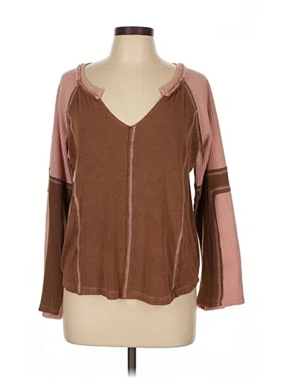Pre-owned Pol Cardigan Sweater In Brown