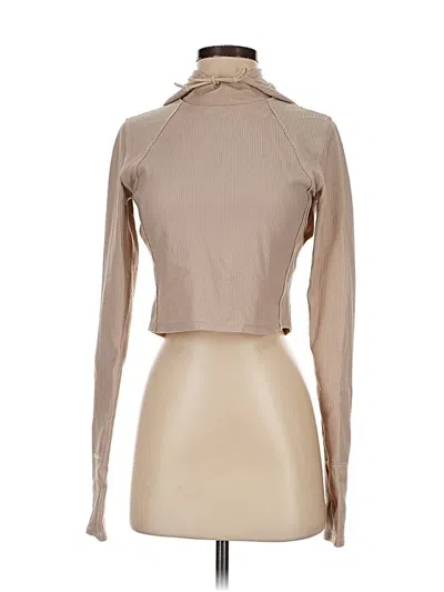 Pre-owned Fp Movement Long Sleeve Turtleneck In Brown