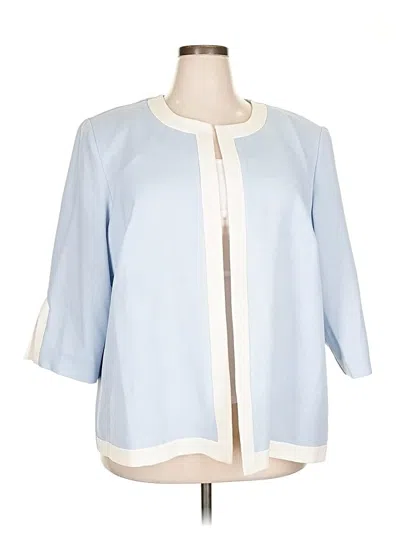 Pre-owned Dressbarn Blazer Jacket In Blue