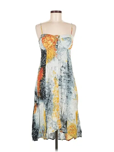 Pre-owned Bar Iii Cocktail Dress In Yellow