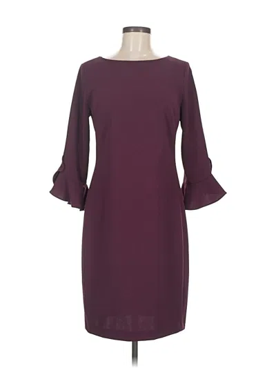 Pre-owned Karl Lagerfeld Cocktail Dress In Burgundy