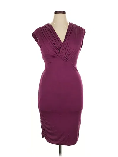 Pre-owned Bar Iii Cocktail Dress In Burgundy