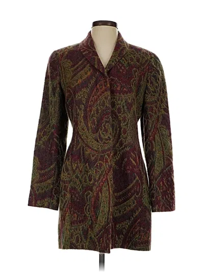 Pre-owned Carlisle Coat In Burgundy