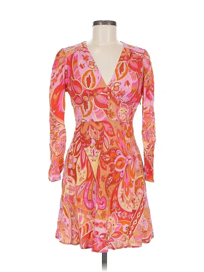 Pre-owned Rixo London Cocktail Dress In Orange