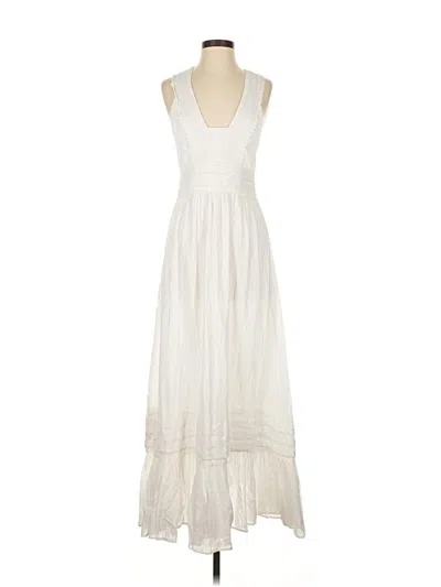 Pre-owned Ramy Brook Casual Dress In White