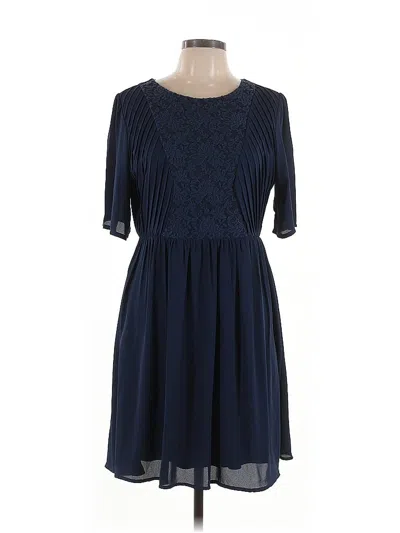 Pre-owned Kit & Sky Cocktail Dress In Blue