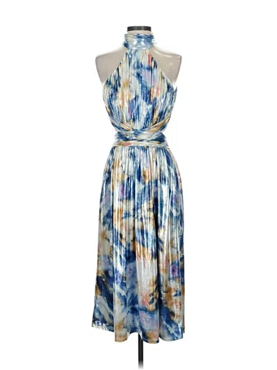 Pre-owned Dress The Population Cocktail Dress In Blue