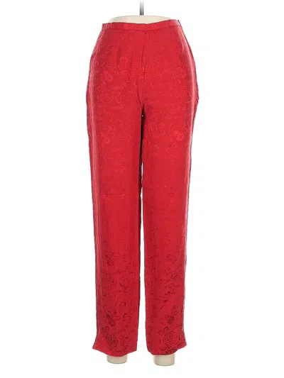 Pre-owned Shanghai Tang Silk Pants In Red