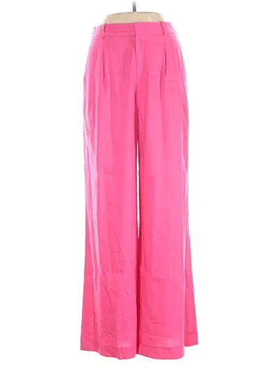 Pre-owned Antonio Melani Linen Pants In Pink