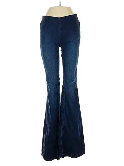Pre-owned Free People Jeans In Blue