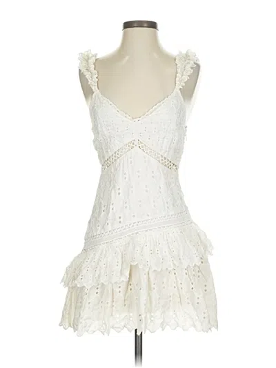 Pre-owned Loveshackfancy Cocktail Dress In White