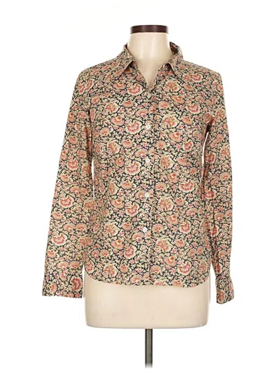 Pre-owned Agnès B. Long Sleeve Button Down Shirt In Brown