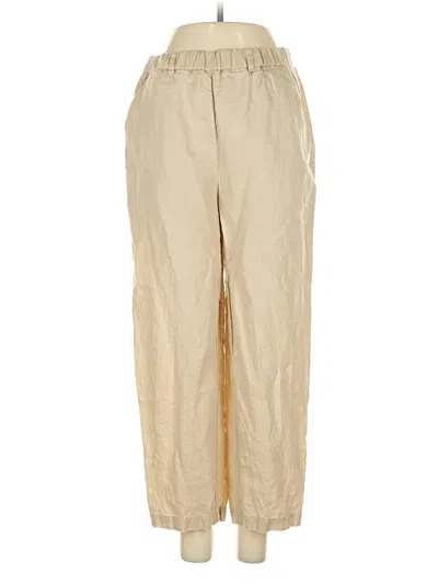 Pre-owned Quince Linen Pants In Brown