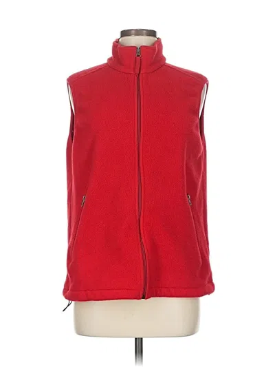 Pre-owned Lands' End Vest In Red