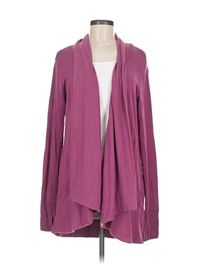 Pre-owned Athleta Cardigan Sweater In Purple