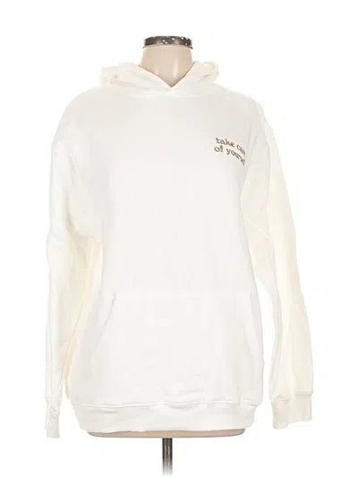 Pre-owned Assorted Brands Pullover Hoodie In White