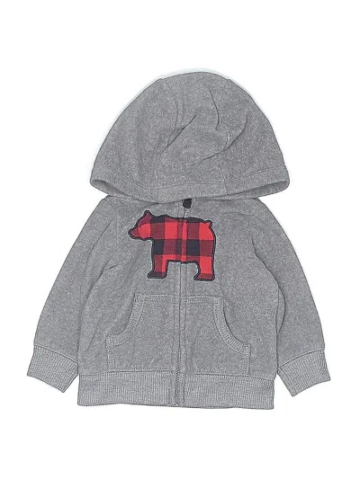 Pre-owned Carter's Babies' Zip Up Hoodie In Gray