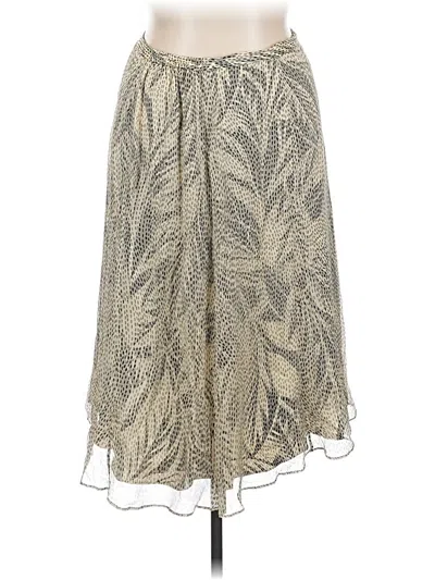 Pre-owned Talbots Silk Skirt In Silver