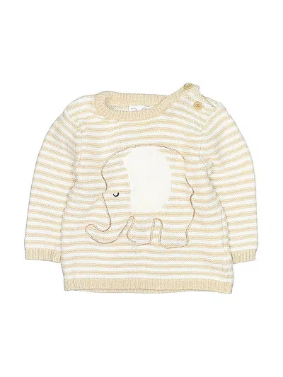 Pre-owned Rene Rofe Babies' Pullover Sweater In White