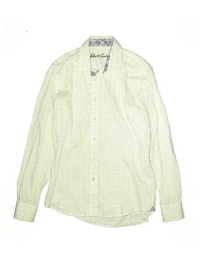 Pre-owned Robert Graham Kids' Long Sleeve Button Down Shirt In White