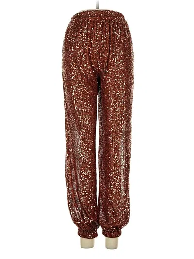 Pre-owned Free People Casual Pants In Gold