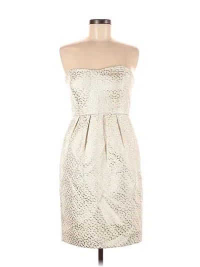Pre-owned Jenny Yoo Collection Cocktail Dress In White