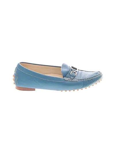 Pre-owned Ralph Lauren Flats In Blue