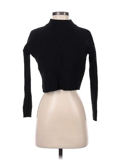 Pre-owned Madewell Wool Pullover Sweater In Black