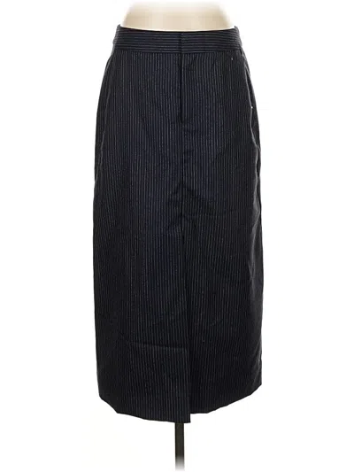 Pre-owned Banana Republic Wool Skirt In Blue