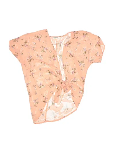 Pre-owned Knit Works Kids' Short Sleeve Blouse In Orange