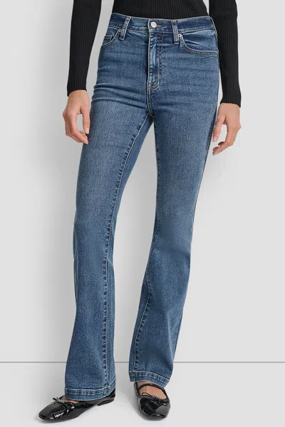 Dkny High-rise Skinny Jeans In Blau