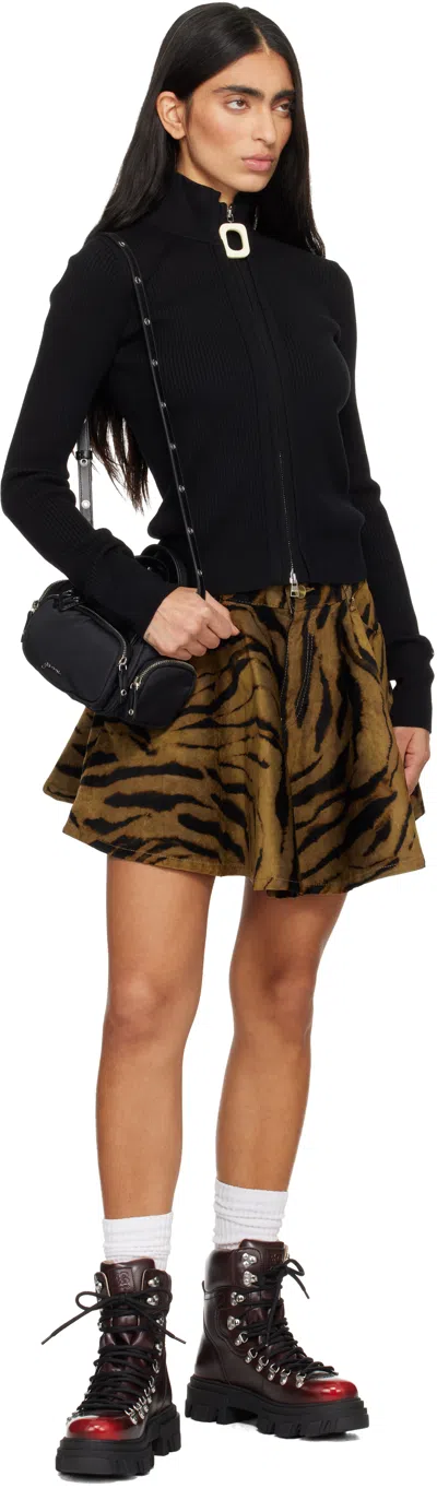 Ganni Burgundy Cleated Mountain Boots In Brown