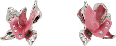 Marni Flower Embellished Earrings In Multi