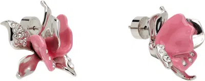 Marni Flower Embellished Earrings In Multi