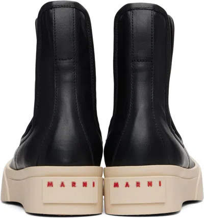 Marni Black Pablo Chelsea Boots In 00n99 Black