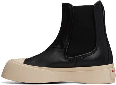 Marni Black Pablo Chelsea Boots In 00n99 Black