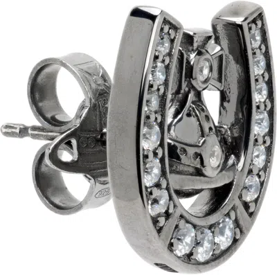 Vivienne Westwood Horace Single Stud Earring In Gray
