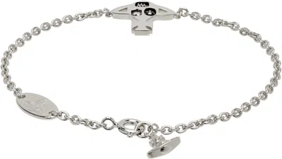 Vivienne Westwood Crispin Bracelet In Silver