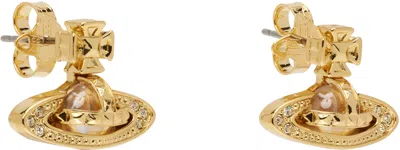Vivienne Westwood Pina Bas Relief Earrings In Gold