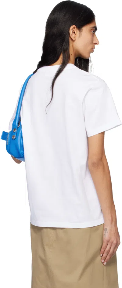 Ganni Women Puppy Print And Logo T-shirt In White