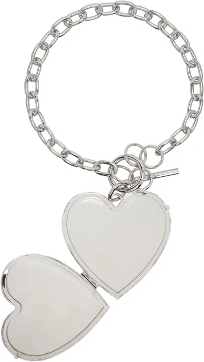 Vaquera D'heygere Edition Xl Heart Locket Necklace In Silver