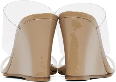 Maryam Nassir Zadeh Brown Olympia Wedge Heeled Sandals In White